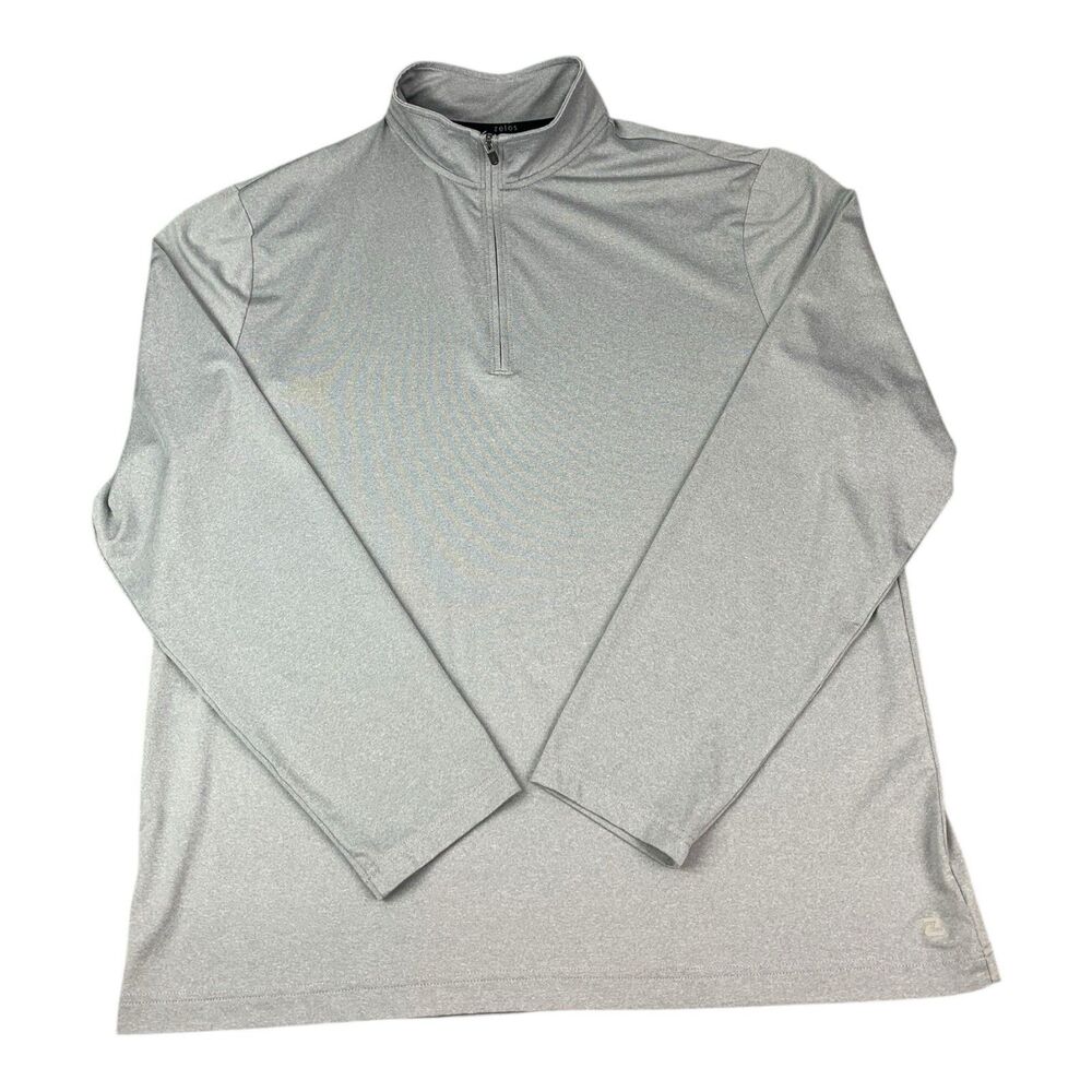 Zelos Performance 1/4 Zip Pullover Top, Gray, Golf Running, Men’s Size Large